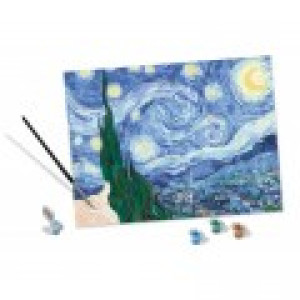 Ravensburger Peinture au Numéro - CréArt - Art Collection - Van Gogh - La nuit étoilée