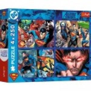Trefl 4 Puzzles - The Courage of Superman
