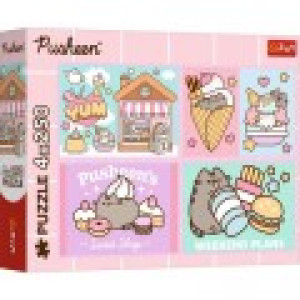 Trefl 4 Puzzles - Meet Pusheen!