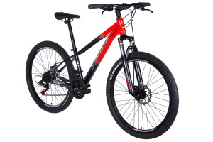 Rower górski MTB Mars 26", 145–170 cm, 21 biegów, czarny/czerwony