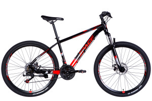 Rower górski MTB Mercury Aluminium 27,5", 160-185 cm, 21 biegów, czerwony/czarny