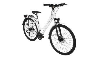 Rower trekkingowy 28" koło, rama 19 cali, damski, Davi Adventuro, amortyzacja, biały
