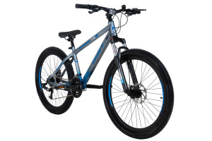 Rower MTB górski, Davi Terrano , 26 koło, solidna rama 13 cali, 21 biegów, 145-170 cm, amortyzacja, szary/niebieski