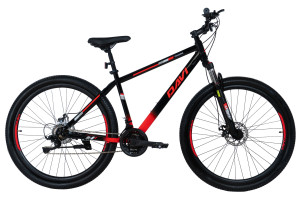 Rower górski MTB Davi Terrano 29", 170-195 cm, 21 biegów, czarny/czerwony