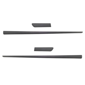 Schwarze Auto Seitenschutzleisten Fiat Punto II Hatchback (3 Türen) - (1999-2011)
