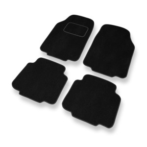 Fußmatten Auto für Subaru Justy IV Hatchback (2007-2010) - Premium Velours schwarze Automatten Autoteppiche