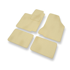 Fußmatten Auto für Seat Ibiza II Hatchback (1993-2002) - Premium Velours beige Automatten Autoteppiche