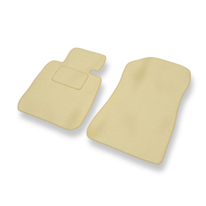 Fußmatten Auto für BMW 1er E81/E87 Coupé, Hatchback (2004-2013) - Premium Velours beige Automatten Autoteppiche