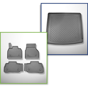 Set Kofferraumschale und angepasste Autoteppiche TPE für: BMW iX i20 SUV (11.2021-....)