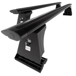 Aluminium-Dachträger für Peugeot 308 (2007-2013) - schwarz Dachträger Dachgepäckträger - Montagepunkte