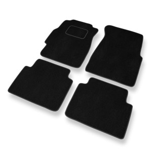 Fußmatten Auto für Honda Civic VI Aerodeck, Coupé, Hatchback, Limousine (1996-2000) 3 türig, 4 türig - Premium Velours schwarze Automatten Autoteppic
