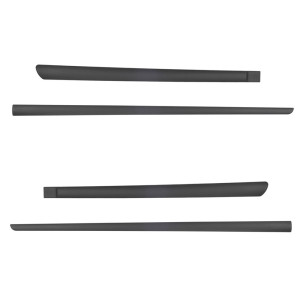 Schwarze Auto Seitenschutzleisten Toyota Prius Liftback (2002-2009)