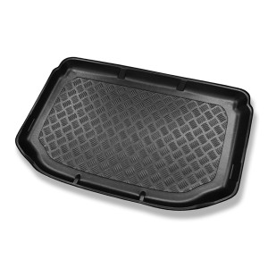 Kofferraumwanne für Chevrolet Aveo T300 Hatchback (06.2011-10.2020) - Kofferraummatte rutschfest Schutzmatte - obere Ladeflaeche; fuer Wagen mit dopp