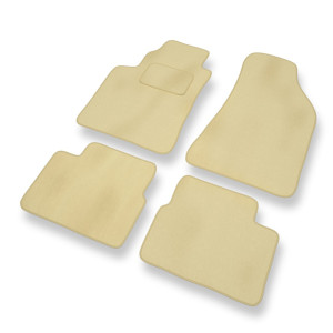 Fußmatten Auto für Lancia Delta III Hatchback (2008-2014) - Premium Velours beige Automatten Autoteppiche