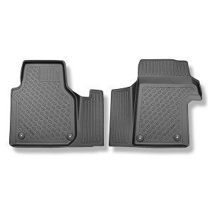TPE Fußmatten Auto für Volkswagen Crafter II Cargo (03.2017-....) - 2/3 Sitze - schwarz Automatten Autoteppiche