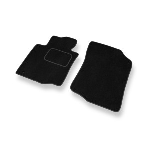 Fußmatten Auto für Toyota Aygo I Hatchback (2005-2014) - Premium Velours schwarze Automatten Autoteppiche