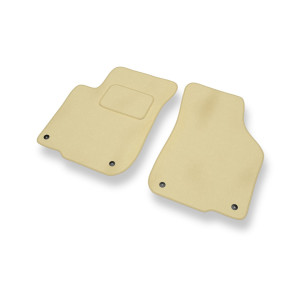 Fußmatten Auto für Seat Toledo II Limousine (1999-2004) - Premium Velours beige Automatten Autoteppiche