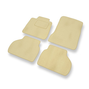 Fußmatten Auto für Renault Vel Satis Hatchback (2001-2009) - Premium Velours beige Automatten Autoteppiche
