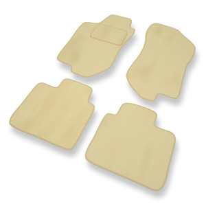 Fußmatten Auto für Alfa Romeo 146 I Hatchback (1994-2001) - Premium Velours beige Automatten Autoteppiche