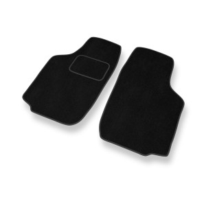 Fußmatten Auto für Opel Corsa C Hatchback, Limousine, Van (2000-2006) - Premium Velours schwarze Automatten Autoteppiche