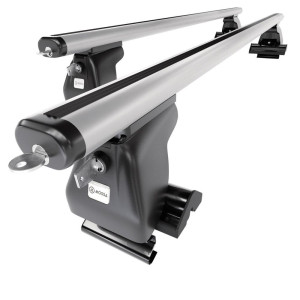 Aluminium-Dachträger für Nissan Terrano R20 mk II (1993-2002) - silbern Dachträger Dachgepäckträger - ohne Montagelemente