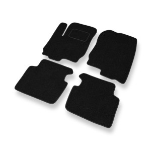 Fußmatten Auto für Mitsubishi Colt VI Hatchback (2004-2008) - schwarze Automatten Autoteppiche