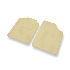 Fußmatten Auto für Subaru Justy III Hatchback (2003-2007) - Premium Velours beige Automatten Autoteppiche