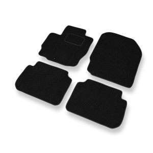Fußmatten Auto für Mitsubishi Colt VII Hatchback (2008-2012) - schwarze Automatten Autoteppiche