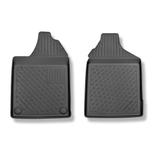 TPE Fußmatten Auto für Aixam Minauto Cross Hatchback (2010-2016) - schwarz Automatten Autoteppiche - voller Set vorne