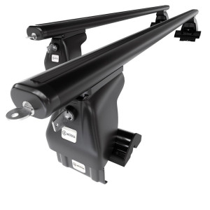 Aluminium-Dachträger für Toyota Yaris mk I (2004-2005) - schwarz Dachträger Dachgepäckträger - ohne Montagelemente