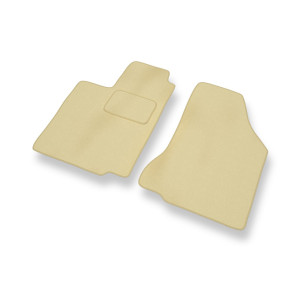 Fußmatten Auto für Seat Ibiza II Hatchback (1993-2002) - Premium Velours beige Automatten Autoteppiche