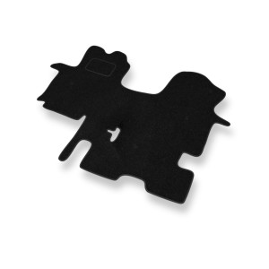 Fußmatten Auto für Renault Trafic II Van (2001-2014) 3 Personen - schwarze Automatten Autoteppiche