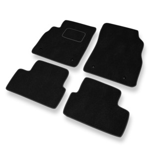 Fußmatten Auto für Chevrolet Cruze Hatchback, Kombi, Limousine (2008-2016) - Premium Velours schwarze Automatten Autoteppiche