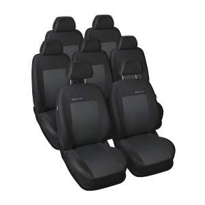 Maßgeschneiderte Sitzbezüge Auto für Opel Zafira B MPV (2005-2011) - Autositzbezüge Schonbezüge für Autositze - für drei Reihen - E3