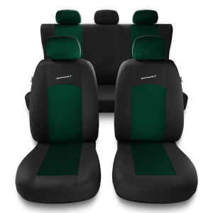 Universal Sitzbezüge Auto für Mitsubishi Lancer VI, VII, VIII, IX (1992-2016) - Autositzbezüge Schonbezüge für Autositze - S-GR
