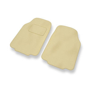 Fußmatten Auto für Subaru Justy IV Hatchback (2007-2010) - Premium Velours beige Automatten Autoteppiche