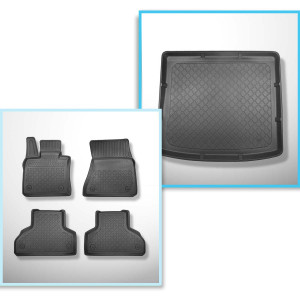 Set Kofferraumschale und angepasste Autoteppiche TPE für: BMW X6 E71 SAC (06.2008-10.2014) - sans la troisième rangée de sièges