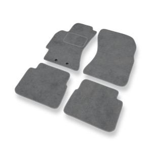 Fußmatten Auto für Subaru Forester III SUV (2008-2013) - Premium Velours graue Automatten Autoteppiche