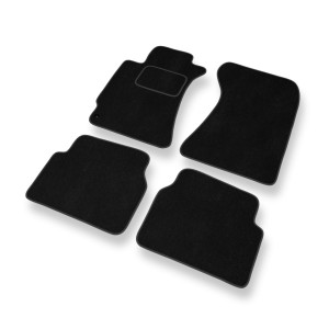 Fußmatten Auto für Subaru Forester II SUV (2002-2008) - Premium Velours schwarze Automatten Autoteppiche
