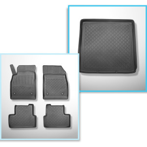 Set Kofferraumschale und angepasste Autoteppiche TPE für: Opel Astra J Sports Tourer (09.2010-03.2016)