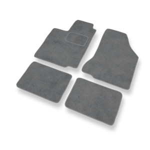 Fußmatten Auto für Seat Ibiza II Hatchback (1993-2002) - Premium Velours graue Automatten Autoteppiche