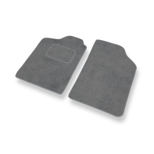 Fußmatten Auto für Renault Clio I Hatchback (1990-1998) - Premium Velours graue Automatten Autoteppiche
