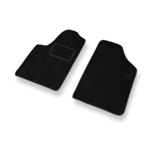 Fußmatten Auto für Peugeot Partner I Van (1997-2010) - Premium Velours schwarze Automatten Autoteppiche