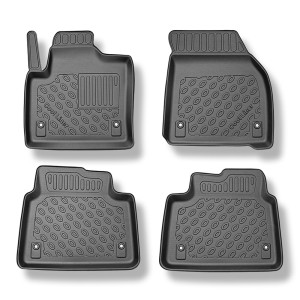 TPE Fußmatten Auto für Land Rover Discovery Sport L550 SUV (2019-....) - auch mit Hybridantrieb - schwarz Automatten Autoteppiche