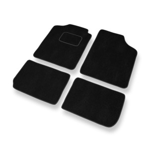 Fußmatten Auto für Subaru Justy III Hatchback (2003-2007) - Premium Velours schwarze Automatten Autoteppiche