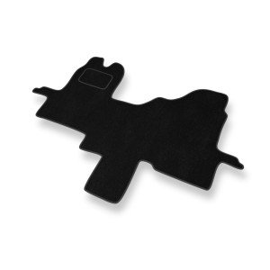 Fußmatten Auto für Ford Transit VII Van (2006-2013) - Premium Velours schwarze Automatten Autoteppiche