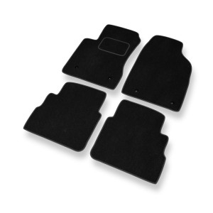 Fußmatten Auto für Opel Signum Hatchback (2003-2008) - Premium Velours schwarze Automatten Autoteppiche