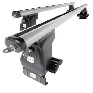 Aluminium-Dachträger für Volkswagen Golf mk V (2004-2007) - silbern Dachträger Dachgepäckträger - ohne Montagelemente