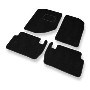 Fußmatten Auto für Dodge Durango II SUV (2004-2009) - Premium Velours schwarze Automatten Autoteppiche