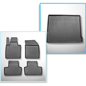 Set Kofferraumschale und angepasste Autoteppiche TPE für: Volvo XC60 II SUV (07.2017-....)